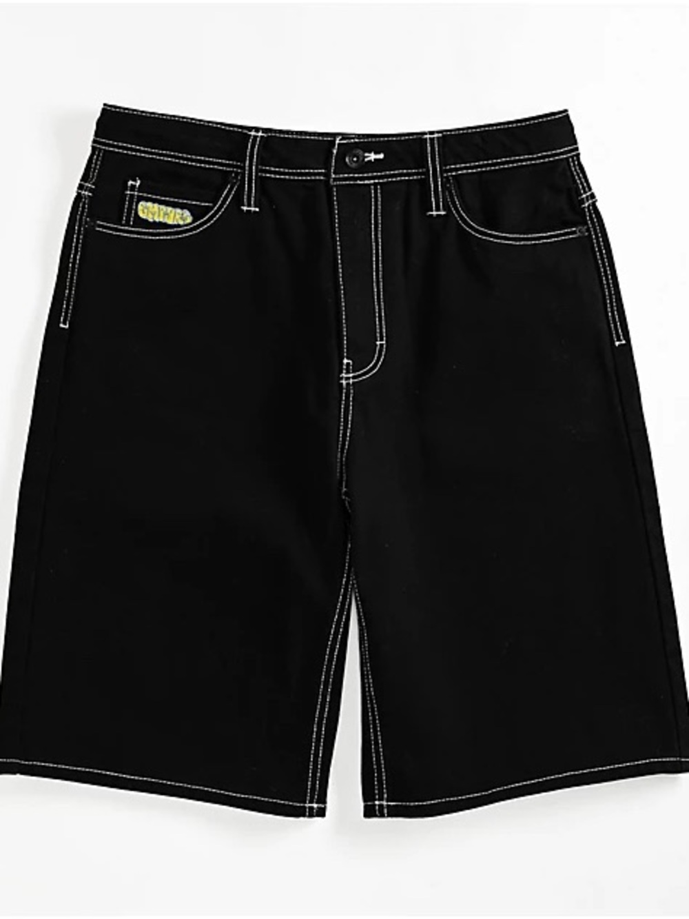 Empyre Men's Black Contrast-Stitch Shorts Size 32